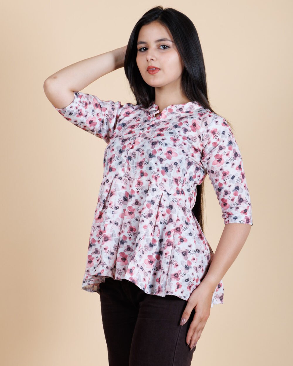 Printed Cotton Top For Women