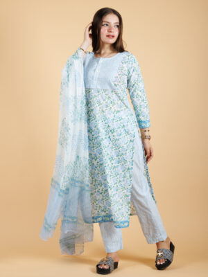 White Kurta Set